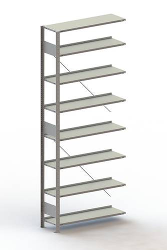 META Regalbau 178500 Aktenregal-Anbaumodul (B x H x T) 1006 x 2500 x 336mm Stahl pulverbeschichtet L von META Regalbau