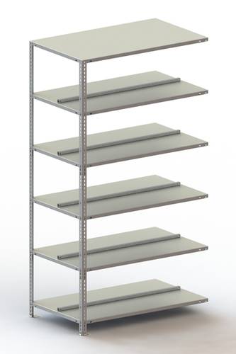 META Regalbau 59583 Aktenregal-Anbaumodul (B x H x T) 1002 x 1850 x 604mm Stahl verzinkt Verzinkt Me von META Regalbau