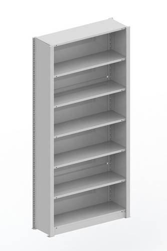 META Regalbau 60877 Aktenregal-Grundmodul (B x H x T) 1056 x 2200 x 335mm Stahl pulverbeschichtet Li von META Regalbau