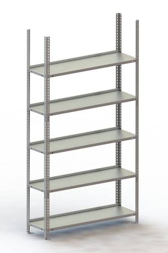 META Regalbau 65876 Aktenregal-Grundmodul (B x H x T) 1004 x 1850 x 304mm Stahl verzinkt Verzinkt Me von META Regalbau