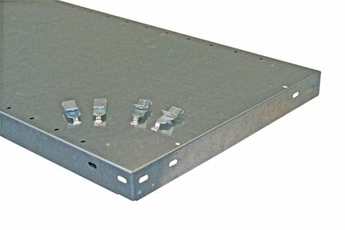 META Regalbau 67886 Fachboden (B x T) 1000mm x 400mm Stahl pulverbeschichtet Lichtgrau Metallboden 1 von META Regalbau