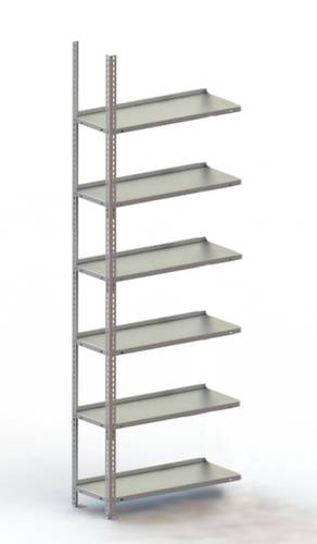 META Regalbau 74677 Aktenregal-Anbaumodul (B x H x T) 752 x 1850 x 300mm Stahl pulverbeschichtet Lic von META Regalbau