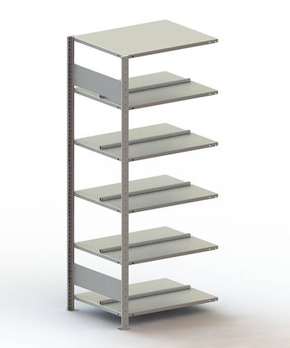 META Regalbau 77645 Aktenregal-Anbaumodul (B x H x T) 756 x 1850 x 635mm Stahl pulverbeschichtet Lic von META Regalbau