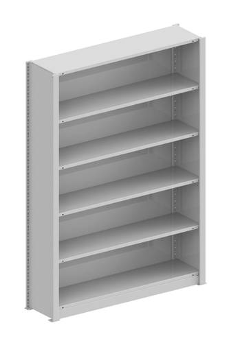 META Regalbau 77670 Aktenregal-Grundmodul (B x H x T) 1306 x 1850 x 335mm Stahl pulverbeschichtet Li von META Regalbau