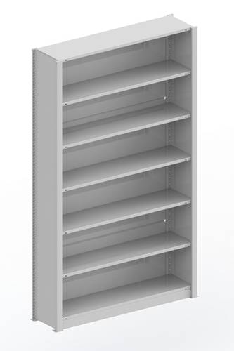 META Regalbau 77672 Aktenregal-Grundmodul (B x H x T) 1306 x 2200 x 335mm Stahl pulverbeschichtet Li von META Regalbau