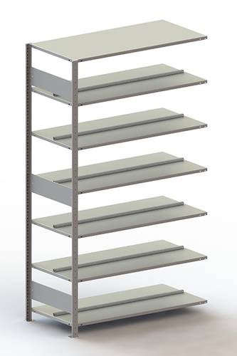 META Regalbau 77811 Aktenregal-Anbaumodul (B x H x T) 1256 x 2200 x 600mm Stahl pulverbeschichtet Li von META Regalbau