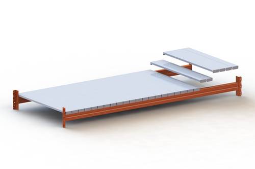 META Regalbau 79512 Fachboden (B x T) 1300mm x 1100mm Stahl verzinkt Verzinkt Stahlpaneele 1St. von META Regalbau