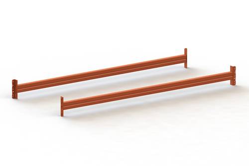 META Regalbau 94080 Traverse Stahl pulverbeschichtet Rot, Orange Traversen 2St. von META Regalbau