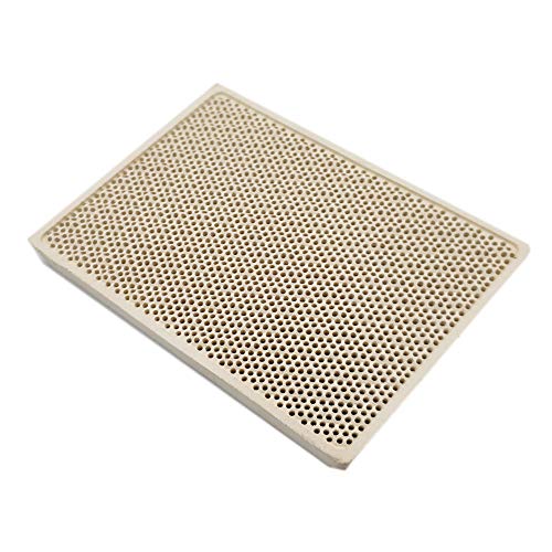 Meter Star Cordierit-Keramikbrenner, Hochtemperaturplatte, Gasgrill, Ersatzteile, Herdheizungskamm, 132 x 92 x 14 mm Meter Star Cordierit-Keramikbrenner, Hochtemperaturplatte, Gasgrill, Ersatzteile, Herdheizungskamm, 132 x 92 x 14 mm von METER STAR