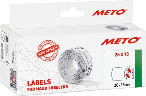 METO Preis-Etiketten 9506169 Permanent haftend Etiketten-Breite: 26mm Etiketten-Höhe: 16mm Rot 1St. von METO