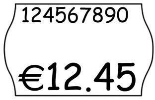 METO Preisauszeichner-Etiketten Etiket.wß Abl.26x16 18rollen 26,0 x 16,0 mm weiß von METO