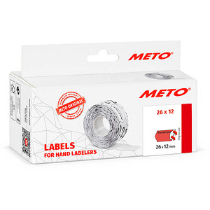 METO Preisetiketten "Sonderpreis" leuchtrot permanent 26,0 x 12,0 mm, 6 Rollen METO Preisetiketten "Sonderpreis" leuchtrot permanent 26,0 x 12,0 mm, 6 Rollen von METO
