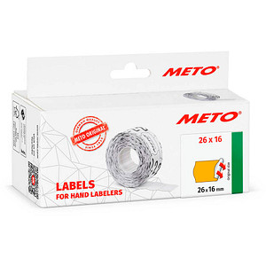 METO Preisetiketten leuchtorange permanent 26,0 x 16,0 mm, 6 Rollen METO Preisetiketten leuchtorange permanent 26,0 x 16,0 mm, 6 Rollen von METO
