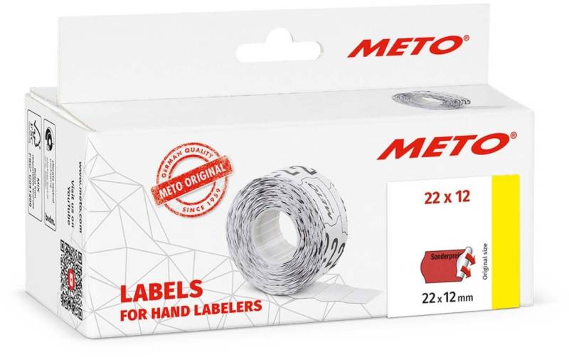 METO Preisetiketten "Sonderpreis" 22,0 x 12,0 mm von METO