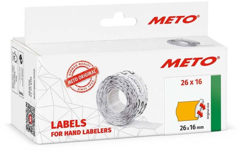 METO Preisetiketten 26,0 x 16,0 mm von METO