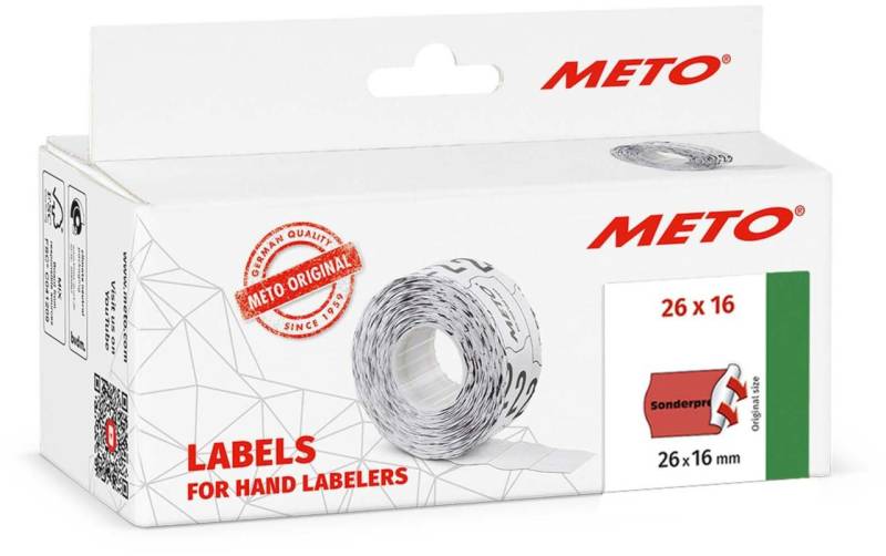 METO Preisetiketten "Sonderpreis" 26,0 x 16,0 mm von METO