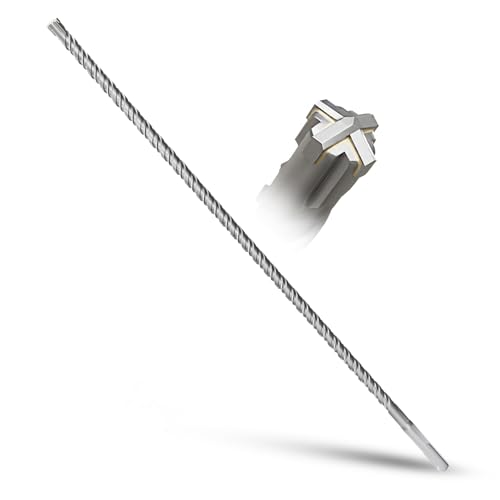 METOTY SDS Plus Bohrer 10mm×460mm，Steinbohrer,Hammerbohrer,Betonbohrer,Für Stein,Beton,Naturstein,Ziegelmauer von METOTY