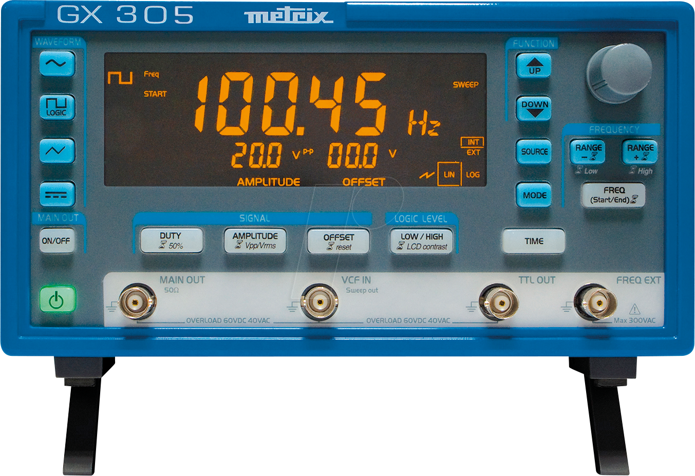 CHAU GX305 - Funktionsgenerator GX 305 , DDS, 0,001 Hz ... 5 MHz von METRIX