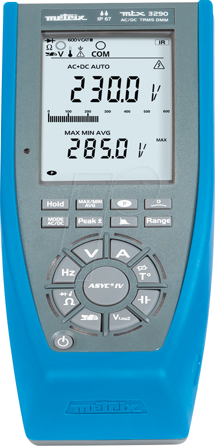 CHAU MTX3290 - Multimeter MTX 3290, digital, 6000 Counts, TRMS, AC/DC von METRIX