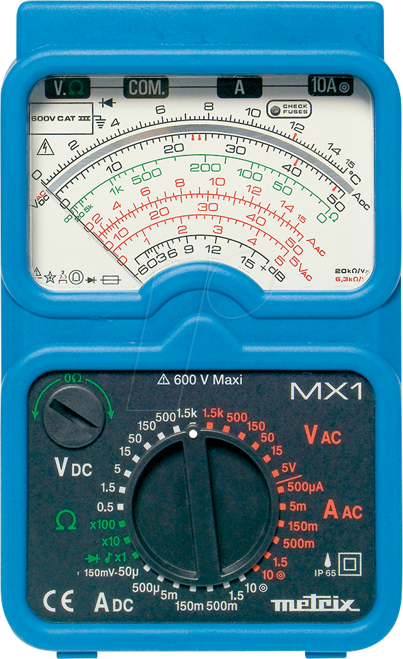 CHAU MX1 - Multimeter MX 1, analog, 600 V AC/DC, 10 A AC/DC von METRIX