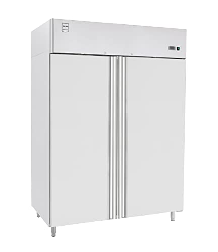 METRO Professional Gefrierschrank GFR1400, selbstschließende Tür, Edelstahl, LED-Beleuchtung, automatisches Abtauen, Regale geeignet für GN 2/1 und GN 1/1, 131,4 x 80,5 x 206,5 cm, 940 L, silber METRO Professional Gefrierschrank GFR1400, selbstschließende Tür, Edelstahl, LED-Beleuchtung, automatisches Abtauen, Regale geeignet für GN 2/1 und GN 1/1, 131,4 x 80,5 x 206,5 cm, 940 L, silber von METRO Professional