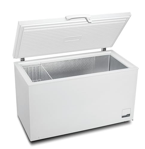 METRO Professional Gefriertruhe GHF2300, 300 L, 95 W, Tiefkühltruhe, 1 Korb, Türschloss, Temperaturalarm, Rollen (400 Liter) von METRO Professional