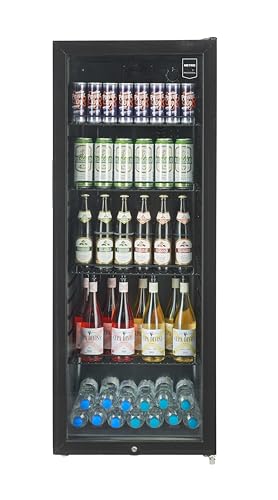 METRO Professional Getränkekühlschrank GSC4240, 237 L, 110 W, 6 verstellbaren Einlegeböden, schwarz von METRO Professional