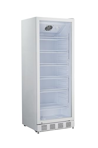 METRO Professional Getränkekühlschrank GSC4280, Metall/Glas, 280 L, belüftete Kühlung, 210 W, mit Schloss, weiß (Weiß) METRO Professional Getränkekühlschrank GSC4280, Metall/Glas, 280 L, belüftete Kühlung, 210 W, mit Schloss, weiß (Weiß) von METRO Professional