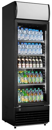 METRO Professional Glastürkühlschrank GSC2350B, Glas/Kunststoff, 324 L, Umluftkühlung, 180 W, mit Schloss, schwarz METRO Professional Glastürkühlschrank GSC2350B, Glas/Kunststoff, 324 L, Umluftkühlung, 180 W, mit Schloss, schwarz von METRO Professional