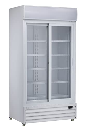METRO Professional Glastürkühlschrank GSC3800 mit 2 Schiebetüren, 690 L, weiß, 680 W, 220-240 V, Kühlschrank Led Beleuchtung und 10 verstellbaren Einlegeböden für Gastronomie, Bar, Restaurant METRO Professional Glastürkühlschrank GSC3800 mit 2 Schiebetüren, 690 L, weiß, 680 W, 220-240 V, Kühlschrank Led Beleuchtung und 10 verstellbaren Einlegeböden für Gastronomie, Bar, Restaurant von METRO Professional