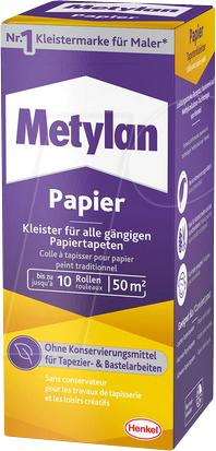 METYLAN MPP40 - Tapetenkleister Metylan Papier MPP40, 125 g von METYLAN