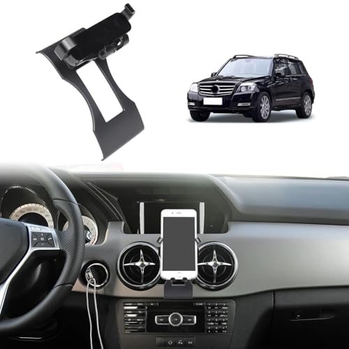 METYOUCAR Auto Handyhalterung für@B@enz GLK 2013-2015 Center Air Vent Drehbar Feste Handyhalterung für Auto Fit für iPhone Android Smartphones (B-Stil) von METYOUCAR