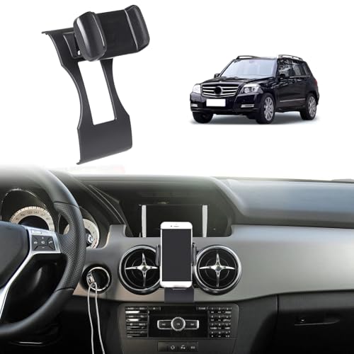 METYOUCAR Auto Handyhalterung für@B@enz GLK 2013-2015 Center Air Vent Drehbar Feste Handyhalterung für Auto Fit für iPhone Android Smartphones (Clip/A Style) von METYOUCAR