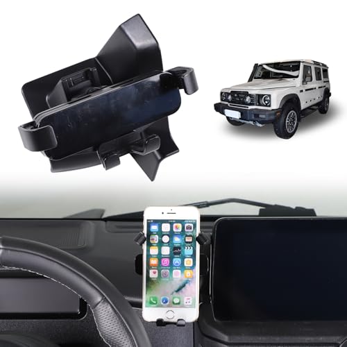 METYOUCAR Auto Handyhalterung für Ineos Grenadier 2020-2024 Linke Seite des Navigationsbildschirms Drehbar Feste Handyhalterung für Auto Fit für iPhone Android und Universal Smartphones (Stil B) von METYOUCAR