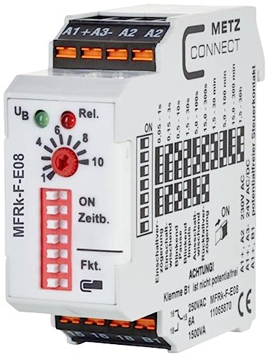 METZ CONNECT 11065870 MFRk-F-E08 Zeitrelais Multifunktional 230 V/AC 1 St. 1 Wechsler METZ CONNECT 11065870 MFRk-F-E08 Zeitrelais Multifunktional 230 V/AC 1 St. 1 Wechsler von METZ CONNECT