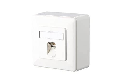 BTR E-Dat C6 8(8) AP RW Anschlußdose weiß von METZ CONNECT