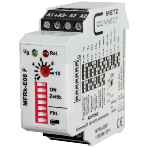 Metz Connect 110658412014 MFRk-E08 F Zeitrelais Multifunktional 230 V/AC 1 St. 1 Wechsler von METZ CONNECT