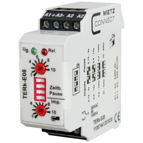Metz Connect 11067441203030 TERk-E08 Zeitrelais 230 V/AC 1 St. 1 Wechsler von METZ CONNECT