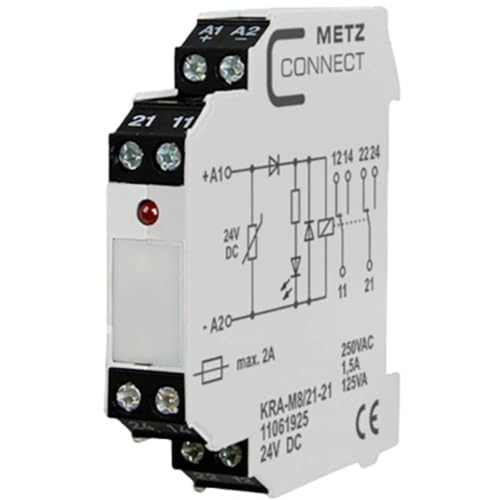 Metz Connect Koppelbaustein 24 V/DC (max) 2 Wechsler 11061925 1St. von METZ CONNECT