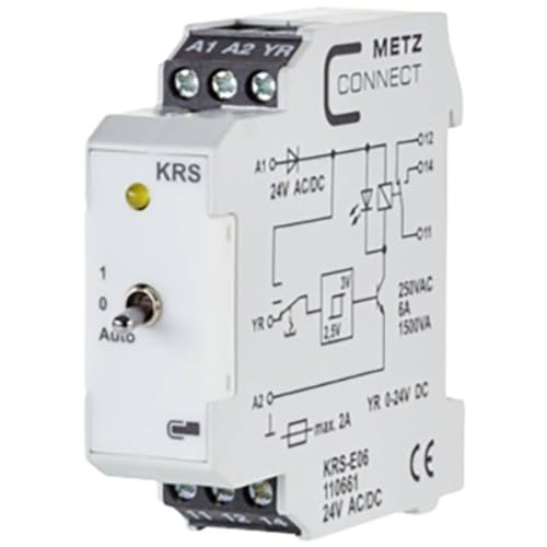 Metz Connect Schwellwertschalter 24, 24 V/AC, V/DC (max) 1 Wechsler 110661 1St. von METZ CONNECT