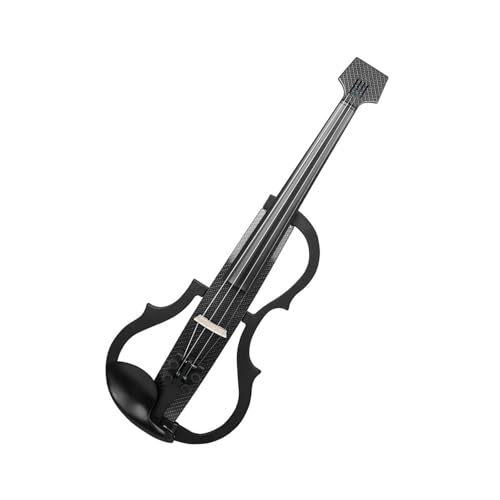 Professionelle Violine Schwarz und weiß 4/4 Elfiol Anfänger-Set mit Kopfhörer-Anschluss(3/4) von MFGSDFR