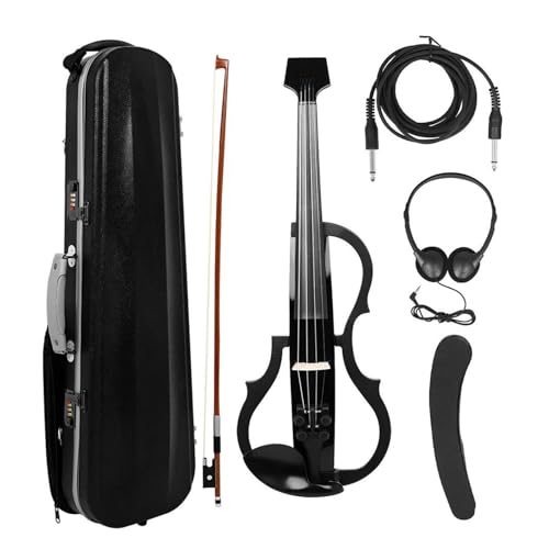Violinen-Set für Erwachsene, 4/4, elektrisch, mit Kopfhörern, für Anfänger (1 Set) von MFGSDFR