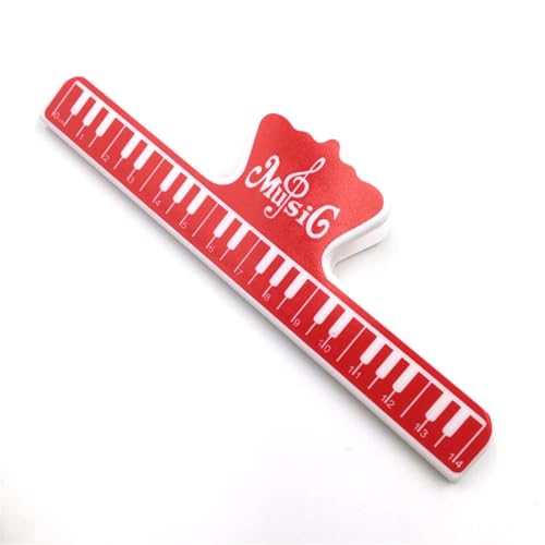 Zubehör Für Geige Musikclips Klavier 1/2 Violine Gitarre Musikinstrument Zubehör(Red) von MFGSDFR