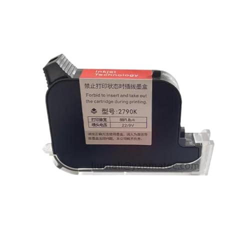 MFHgLKT 2790K 12,7 mm tragbarer Thermo-Tintenstrahldrucker, schnell trocknende Eco-Solvent-Tintenpatrone, kompatibel mit unverschlüsselten Handheld-Druckern(1 Yellow Ink) von MFHgLKT