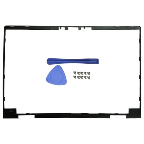MFHgLKT Ersatz-LCD-Rückabdeckung, Scharniere der Frontblende, Schrauben, kompatibel mit X360 15-BP 15-BQ 15M-BP TPN-W127, silberfarbene Laptop-Teile(B Cover) von MFHgLKT
