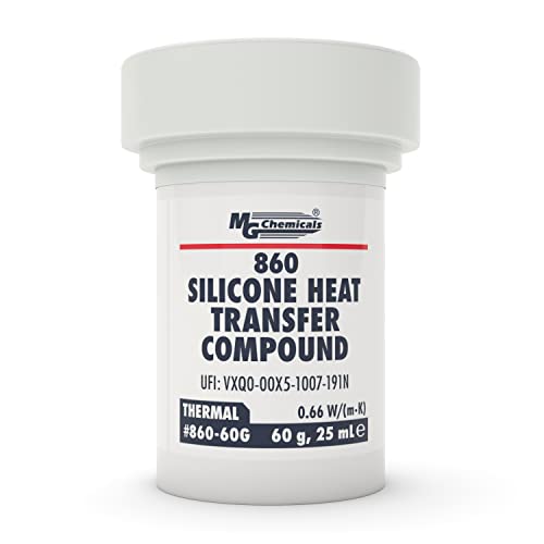 MG Chemicals 860-60G Silikonenthaltende Wärmeübertragende Paste, Weiß von MG Chemicals