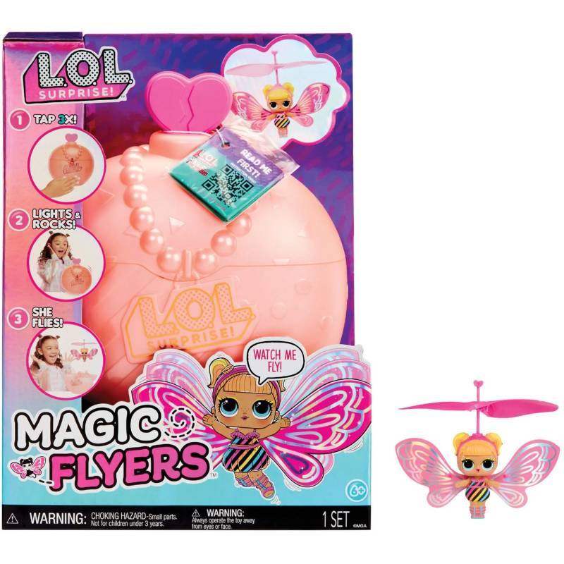 L.O.L. Surprise Magic Flyers - Flutter Star (Pink Wings), Puppe von MGA Entertainment