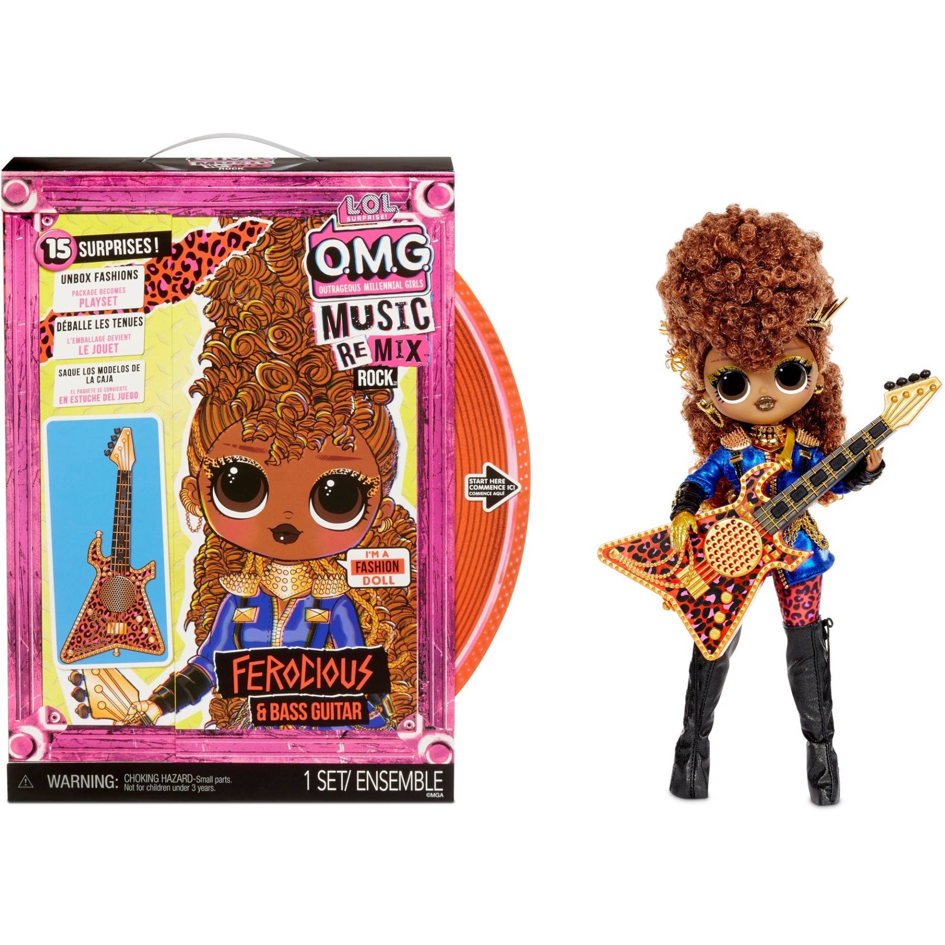 L.O.L. Surprise OMG Remix Rock - Ferocious and Bass Guitar, Puppe von MGA Entertainment