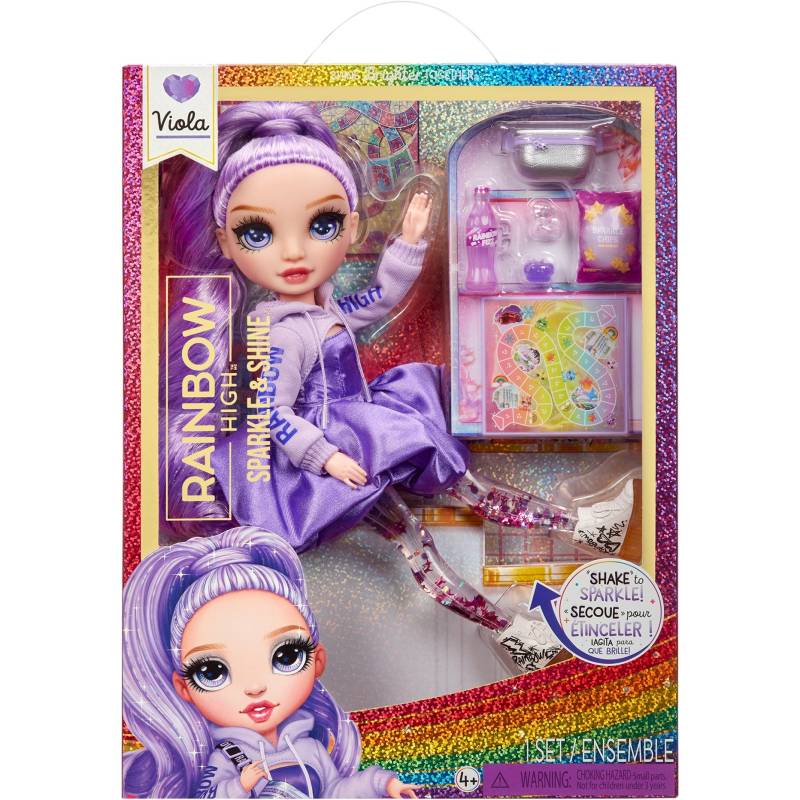 Rainbow High Rainbow High Sparkle & Shine Fashion Doll - Viola, Puppe von MGA Entertainment