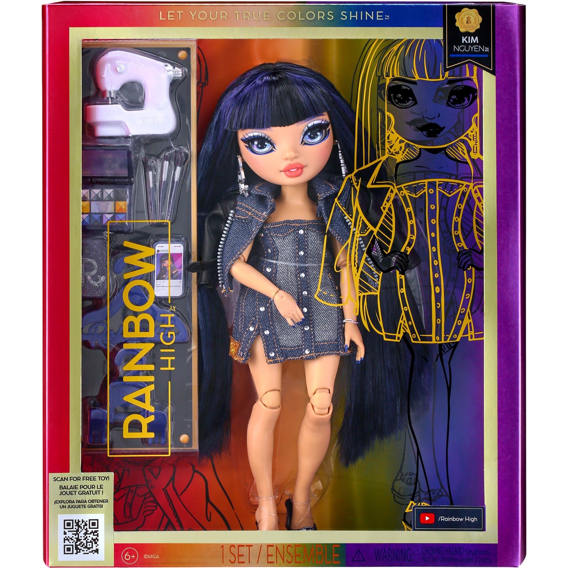 Rainbow High S23 Blue Fashion Doll - Kim Nguyen, Puppe von MGA Entertainment
